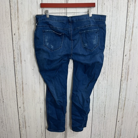 Jessica Simpson Maternity Jeans Side panel Size XL Dark wash - Picture 2 of 11